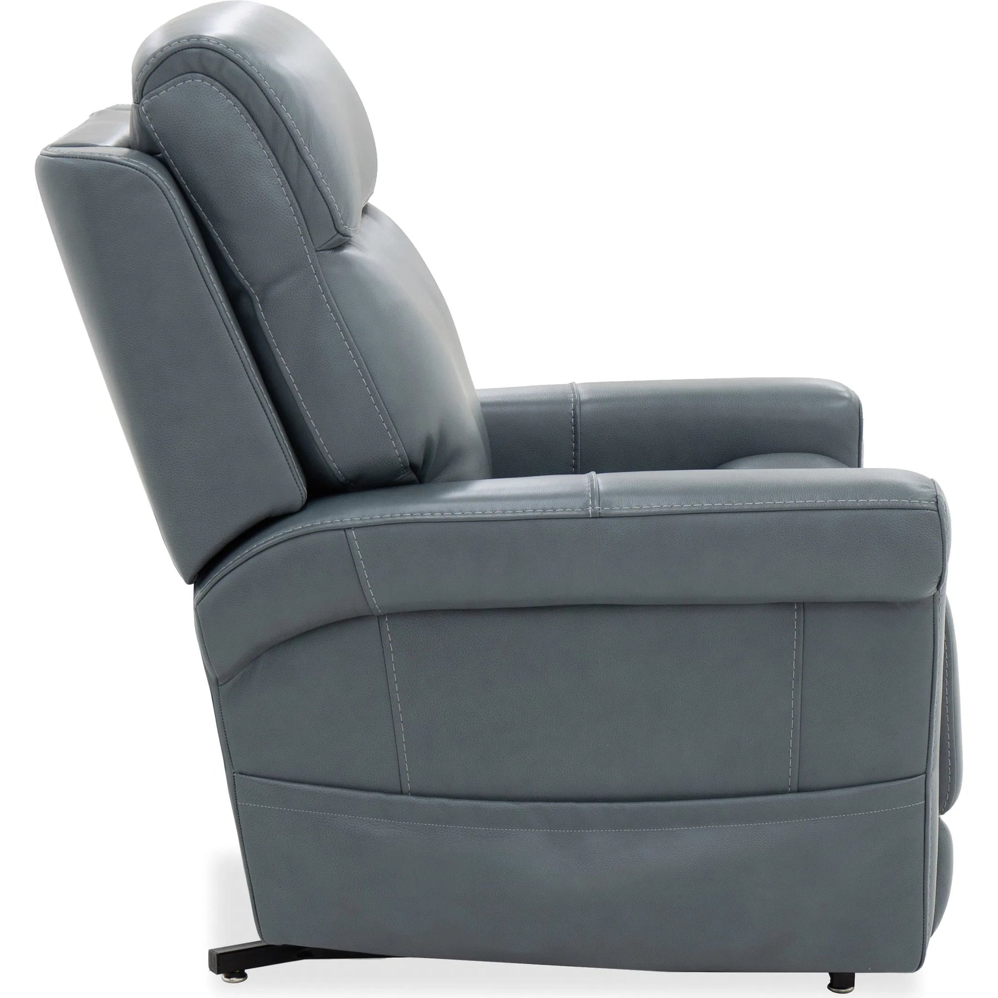 Locke Lift Chair with Power Recline by Hooker Furniture in maverick caribbean. Made from leather in a traditional style.