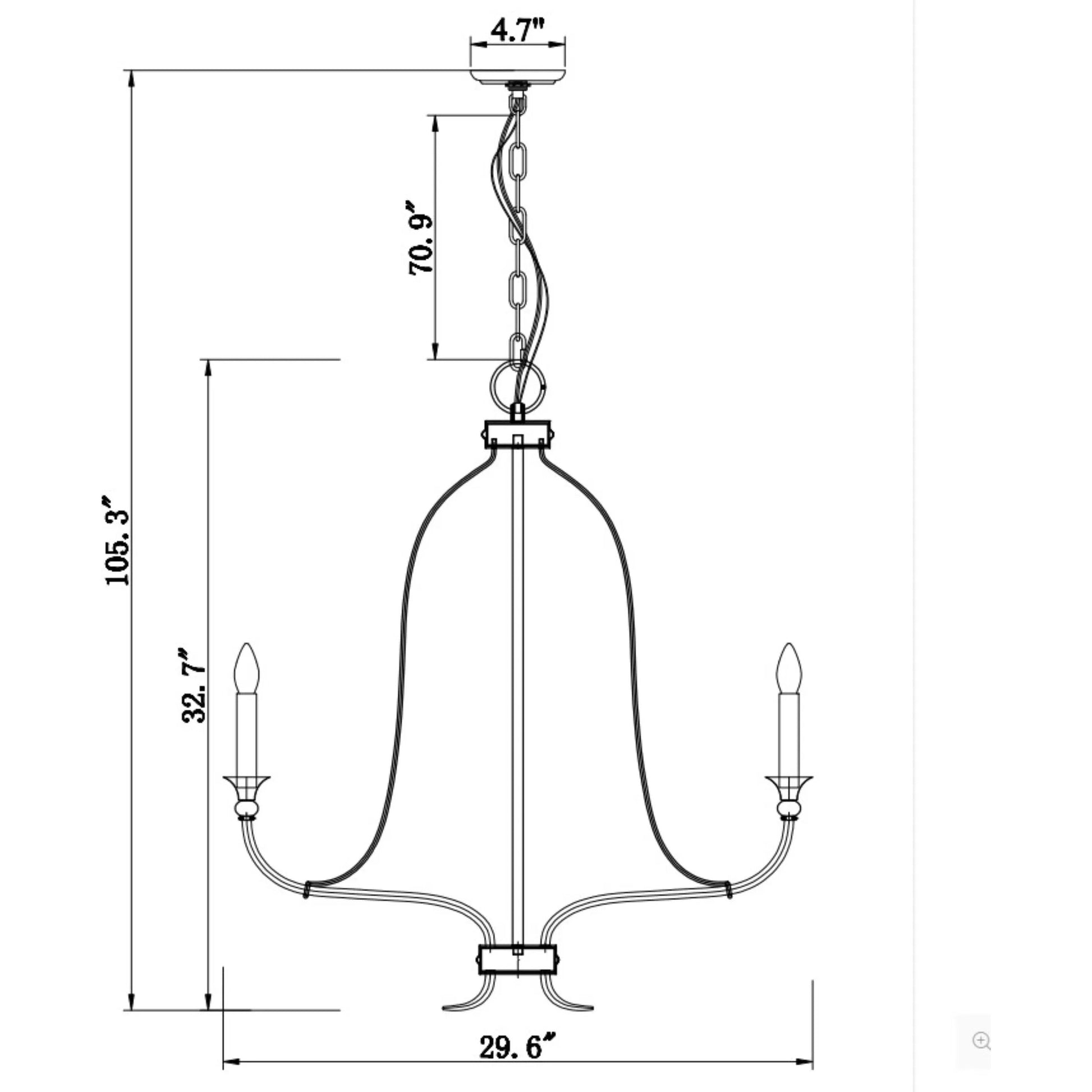 Celine Chandelier by Zentique in distressed black, gold and black. Made from iron in a unique style.