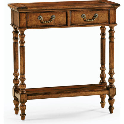 Casual Accents Walnut Accent Table by Jonathan Charles in brown and medium walnut country distressed. Made from acacia in a traditional style.