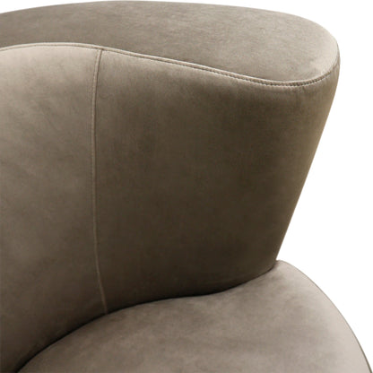 Vicenza Crescent Chair by Pasargad Home. Made from velvet in a modern style.