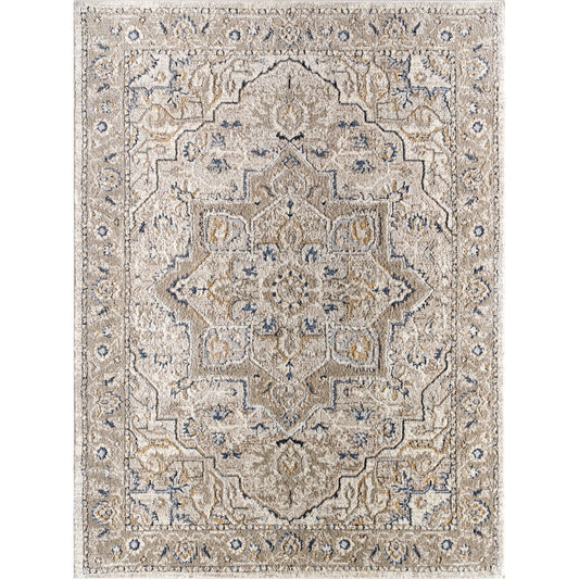 Zidane Rug - 494503 by Livabliss in gray, white, dark brown, black, medium brown, light beige. Made from face: 100% polyester, warp: 100% polypropylene in a unique style.