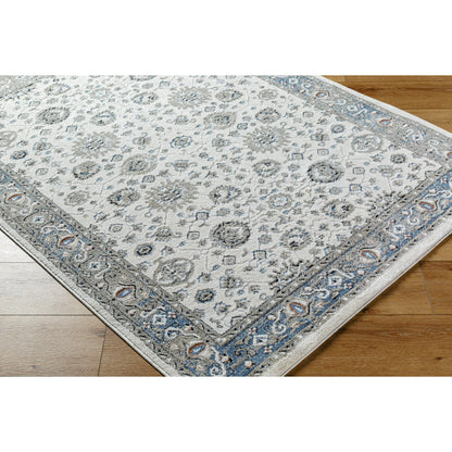 Zidane Rug - 494508 by Livabliss in white, dark brown, blue, black, olive, rust. Made from polyester in a unique style.