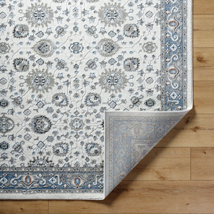 Zidane Rug - 494508 by Livabliss in white, dark brown, blue, black, olive, rust. Made from polyester in a unique style.