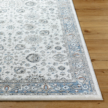 Zidane Rug - 494508 by Livabliss in white, dark brown, blue, black, olive, rust. Made from polyester in a unique style.