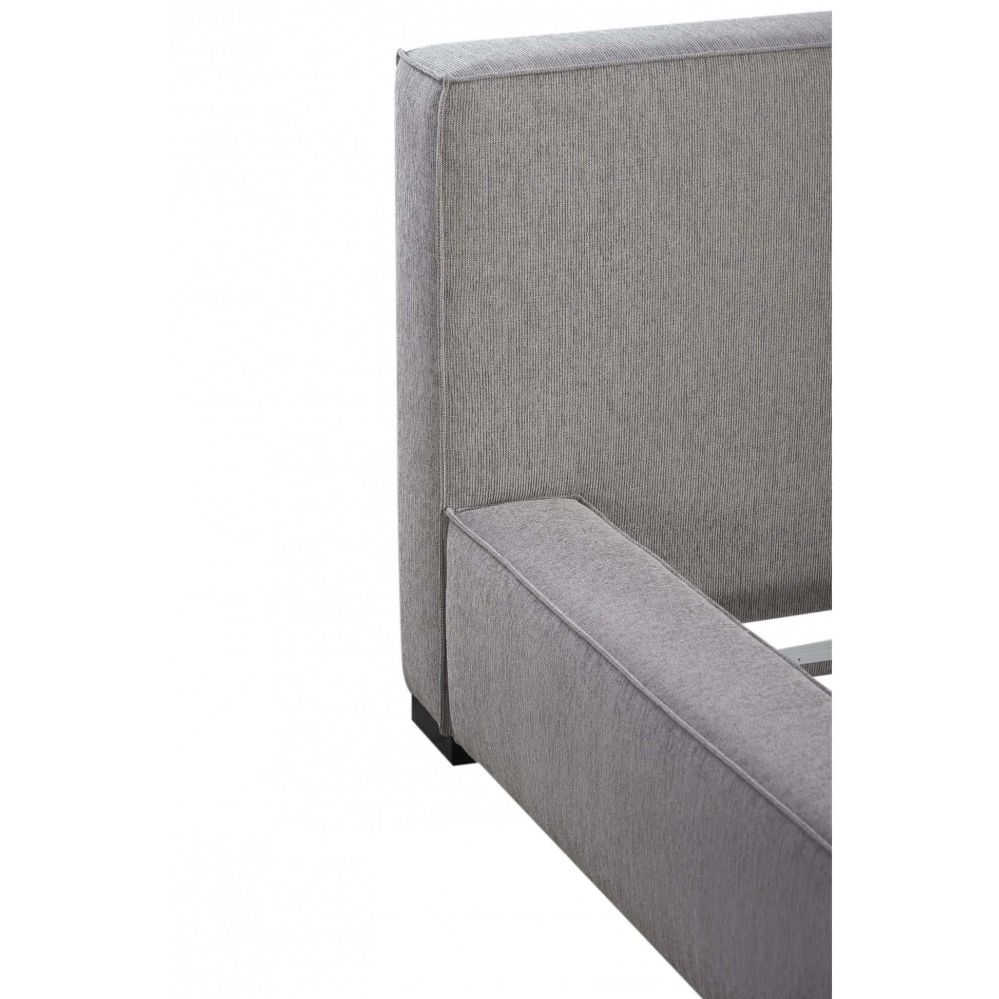 Zest Wide Upholstered Bed by Zest. Made from rubberwood, fabric in a modern style.