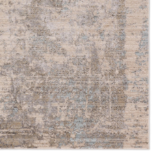 Zein ZEI04 Rug by Jaipur Living in tan, blue. Made from 100% polyester in a unique style.