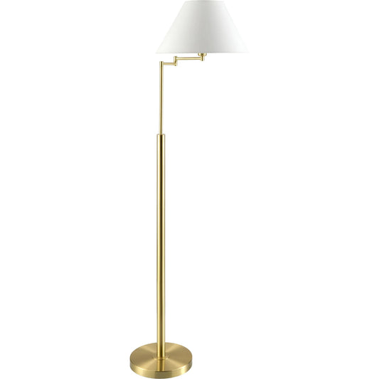 Zeke Accent Floor Lamp 538369 by Livabliss. Made from iron, linen, polyester in a unique style.