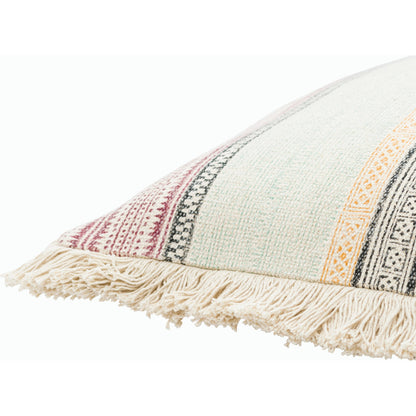Zendaya Pillow - 31521 by Surya in burgundy, aqua, mustard. Made from 100% cotton in a eclectic & global style.