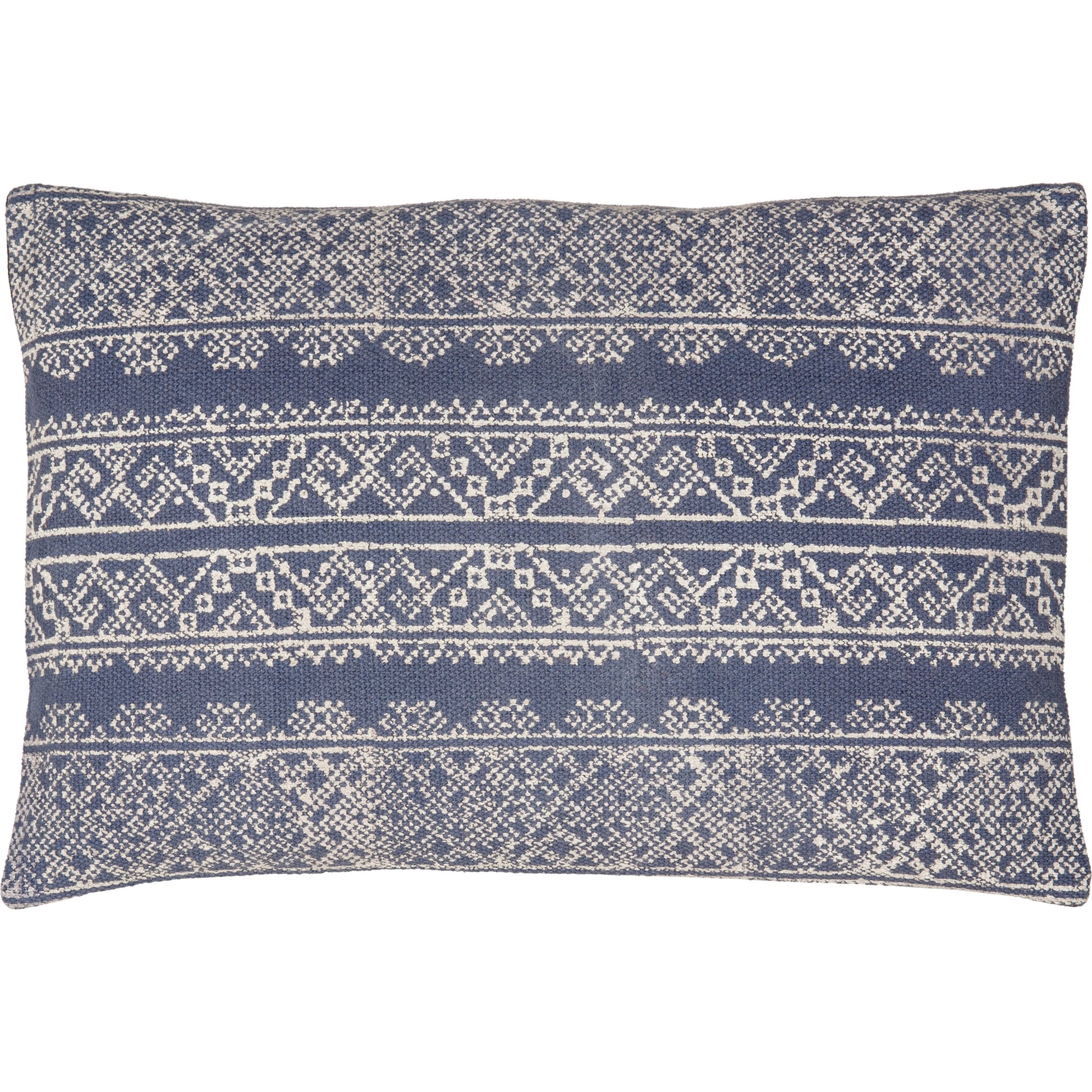 Zendaya Pillow - 24043 by Surya in dark blue. Made from 100% cotton in a eclectic & global style.