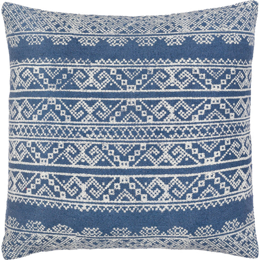 Zendaya Pillow - 24043 by Surya in dark blue. Made from 100% cotton in a eclectic & global style.