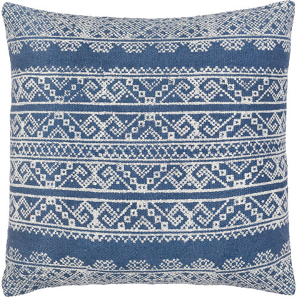 Zendaya Pillow - 24043 by Surya in dark blue. Made from 100% cotton in a eclectic & global style.