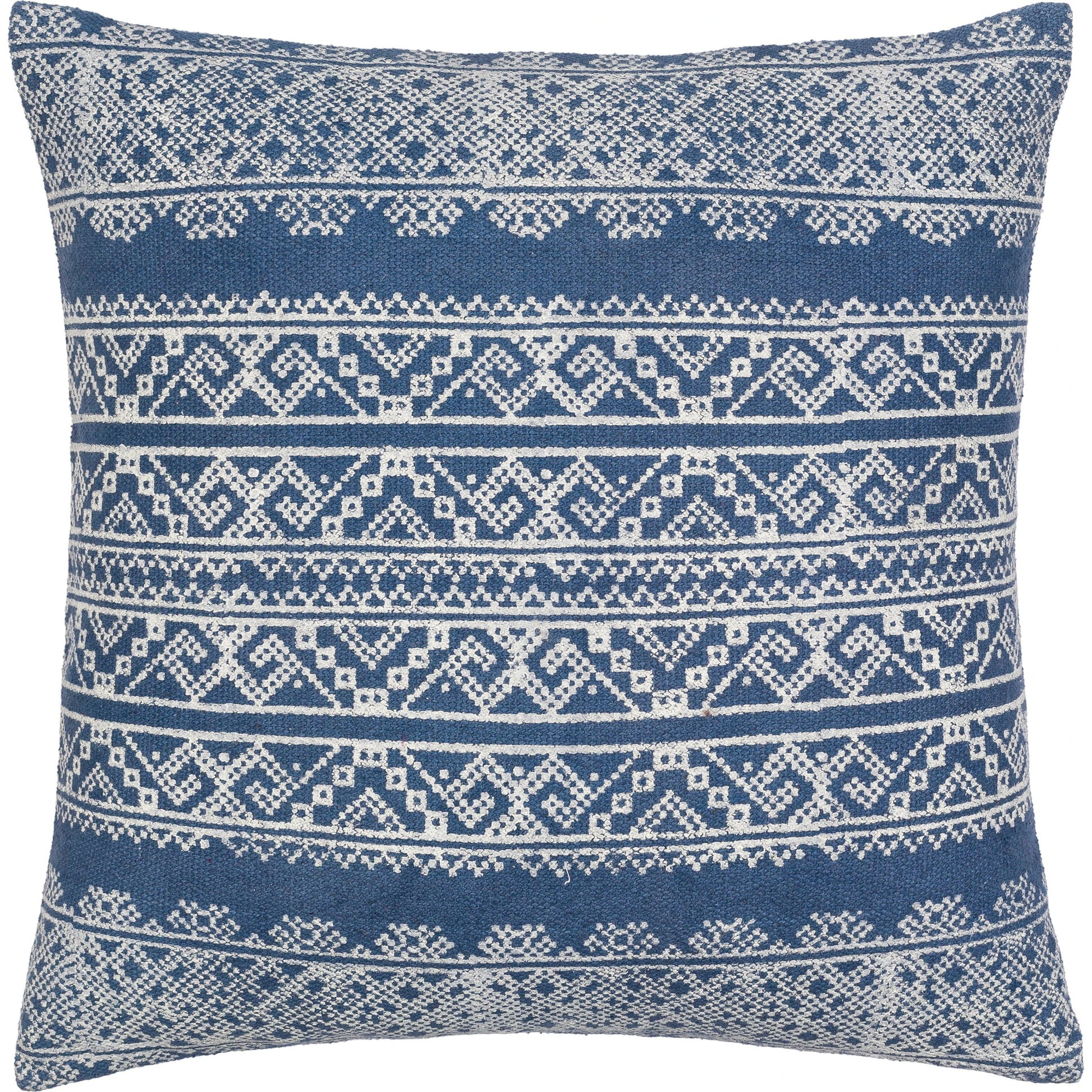 Zendaya Pillow - 24043 by Surya in dark blue. Made from 100% cotton in a eclectic & global style.