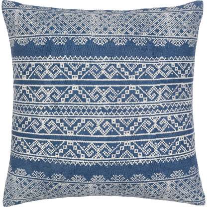 Zendaya Pillow - 24043 by Surya in dark blue. Made from 100% cotton in a eclectic & global style.