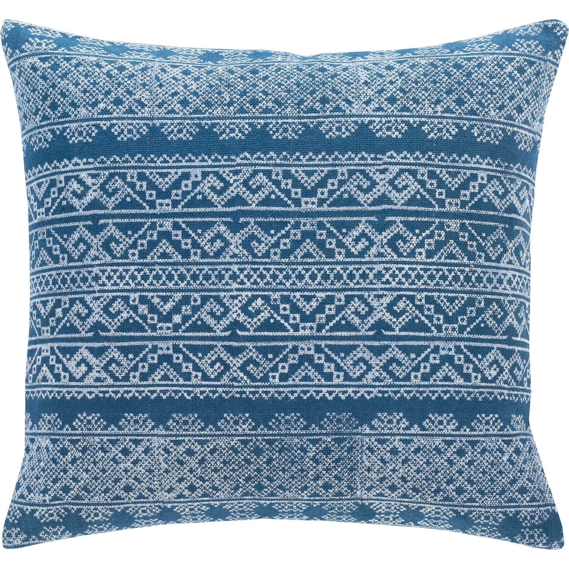 Zendaya Pillow - 24043 by Surya in dark blue. Made from 100% cotton in a eclectic & global style.