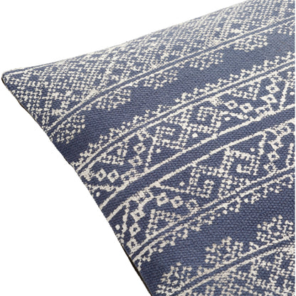 Zendaya Pillow - 24043 by Surya in dark blue. Made from 100% cotton in a eclectic & global style.