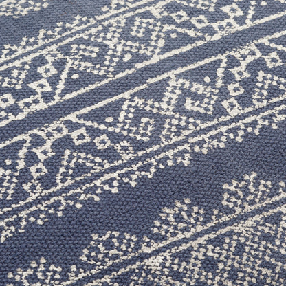 Zendaya Pillow - 24043 by Surya in dark blue. Made from 100% cotton in a eclectic & global style.