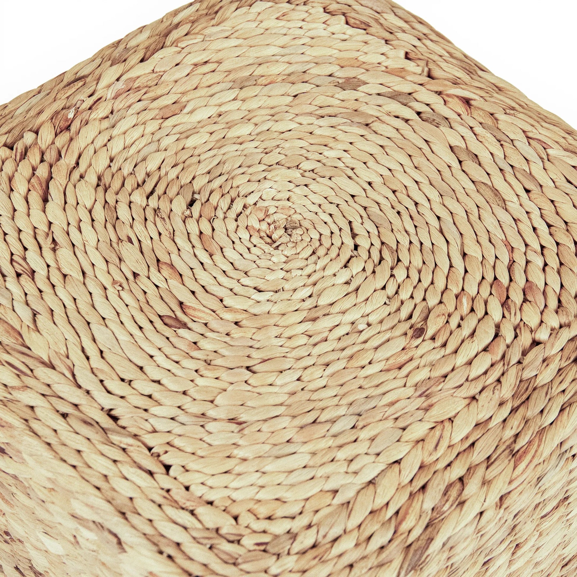 Woven Square Ottoman by Zentique. Made from unique in a rustic style.