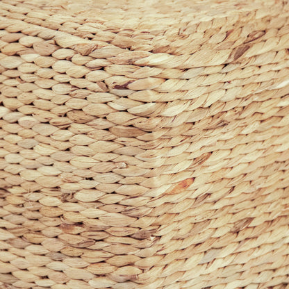 Woven Square Ottoman by Zentique. Made from unique in a rustic style.
