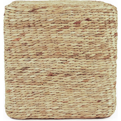 Woven Square Ottoman by Zentique. Made from unique in a rustic style.