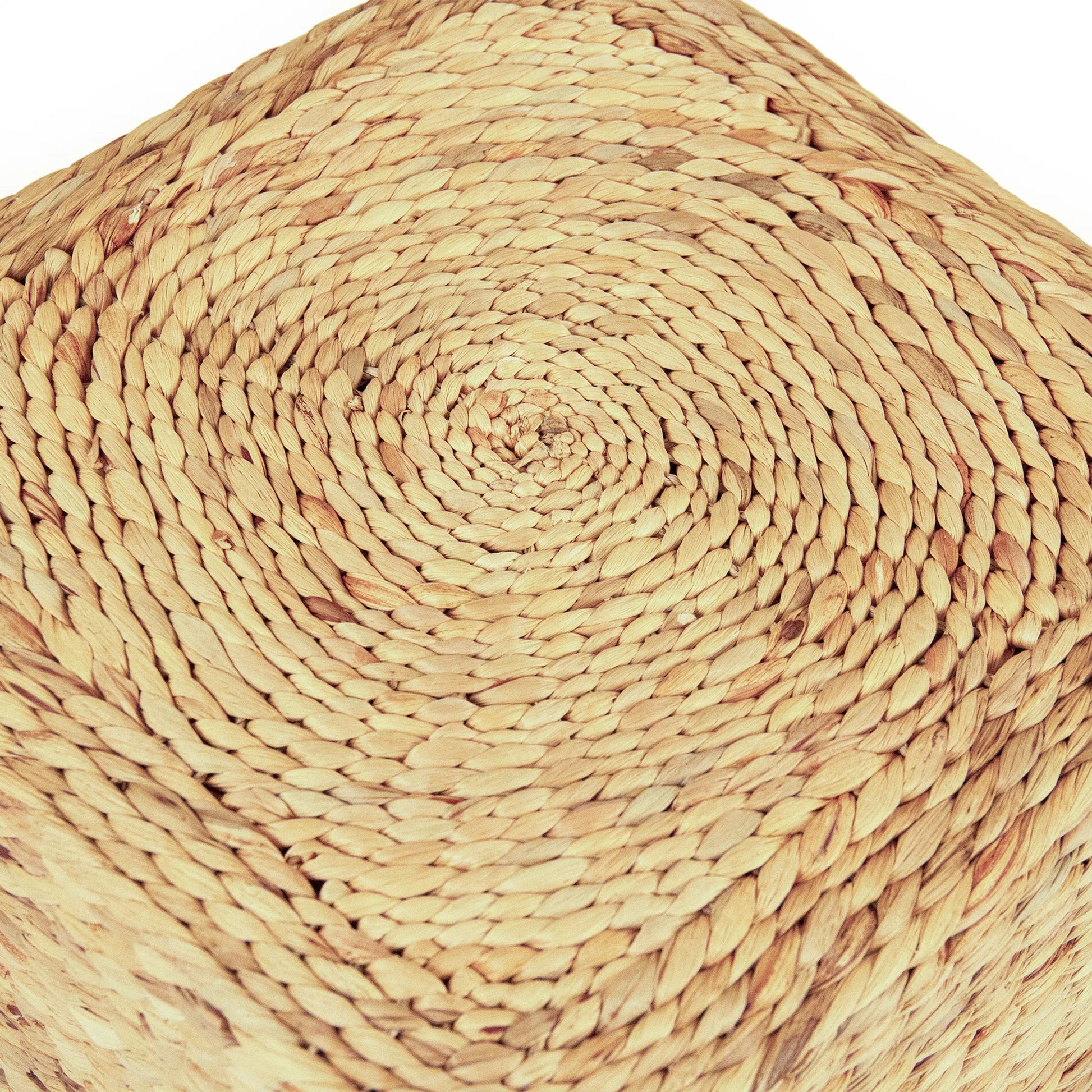 Woven Square Ottoman by Zentique. Made from unique in a rustic style.
