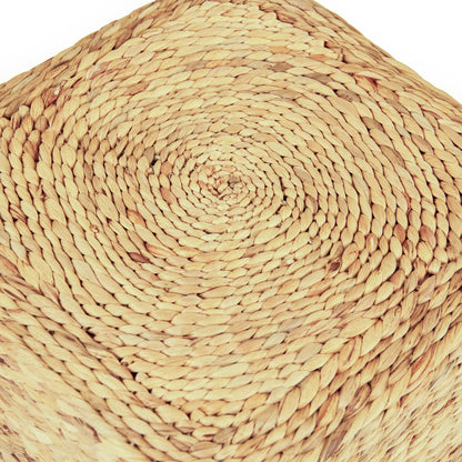 Woven Square Ottoman by Zentique. Made from unique in a rustic style.