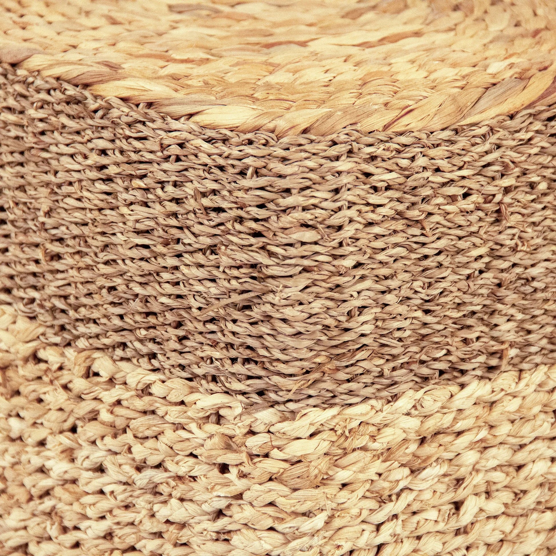 Woven Square Ottoman by Zentique. Made from unique in a rustic style.