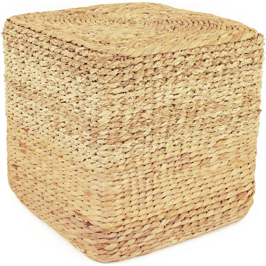 Woven Square Ottoman by Zentique. Made from unique in a unique style.