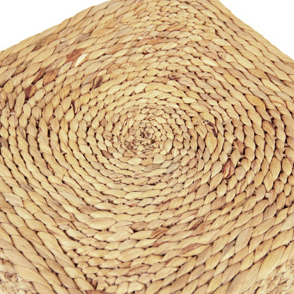 Woven Square Ottoman by Zentique. Made from unique in a rustic style.