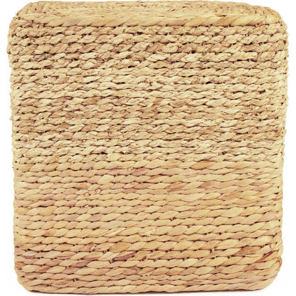 Woven Square Ottoman by Zentique. Made from unique in a rustic style.