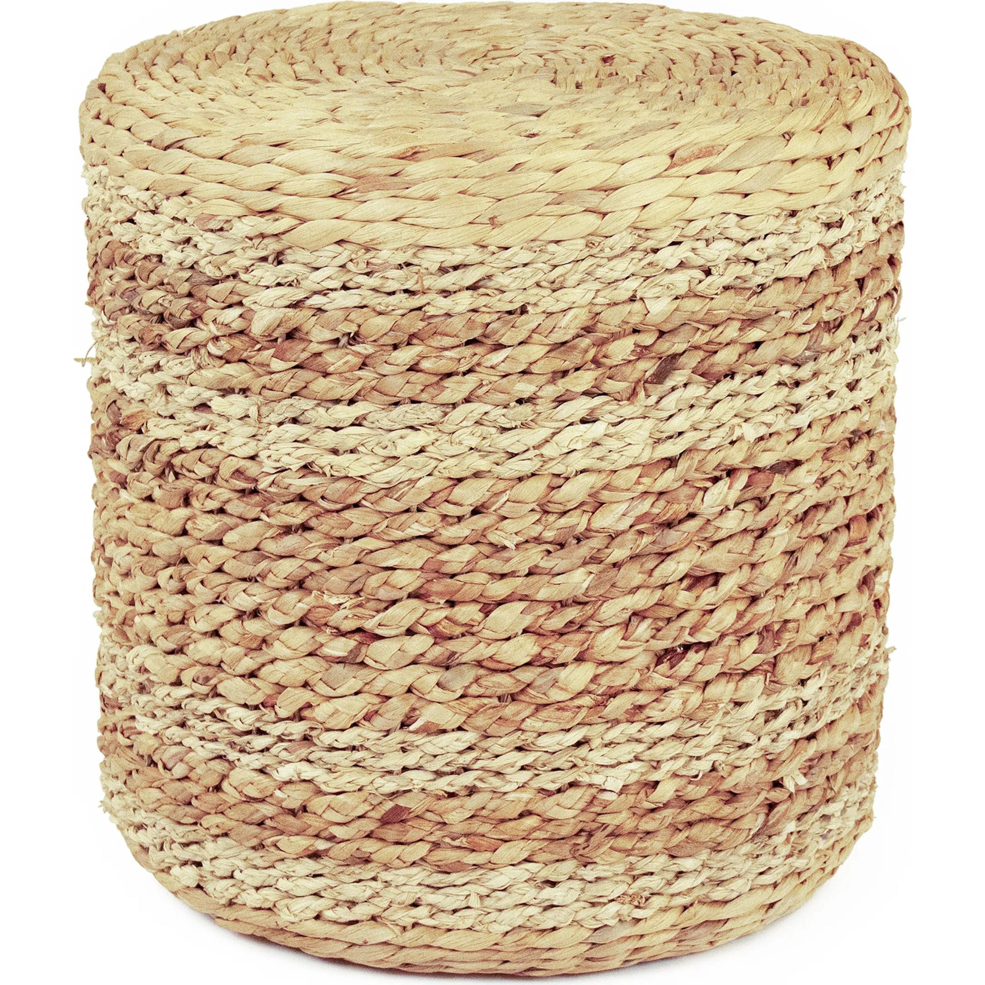 Woven Round Ottoman by Zentique. Made from unique in a unique style.