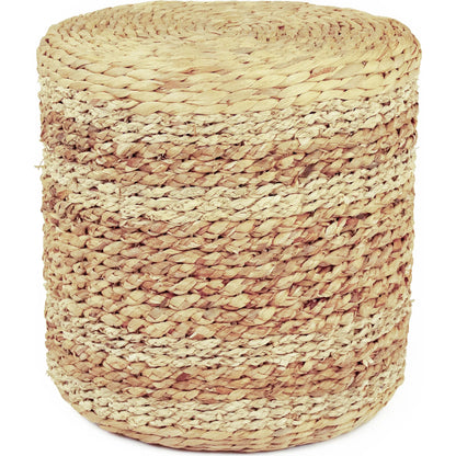 Woven Round Ottoman by Zentique. Made from unique in a unique style.