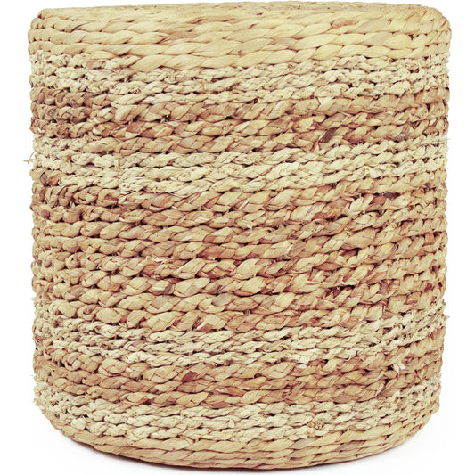 Woven Round Ottoman by Zentique. Made from unique in a unique style.