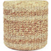 Woven Round Ottoman by Zentique. Made from unique in a unique style.