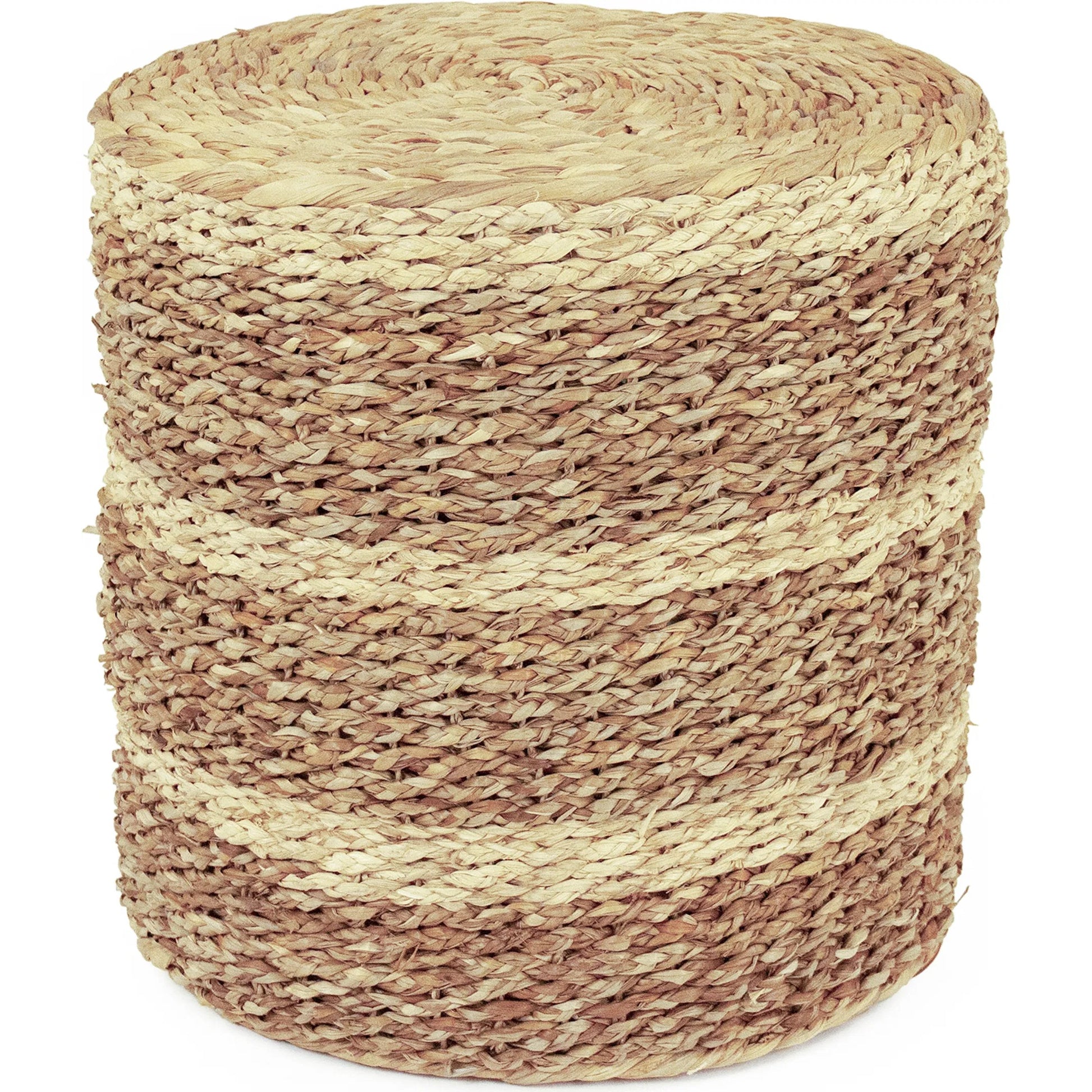 Woven Round Ottoman by Zentique. Made from unique in a unique style.