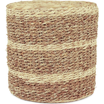 Woven Round Ottoman by Zentique. Made from unique in a unique style.