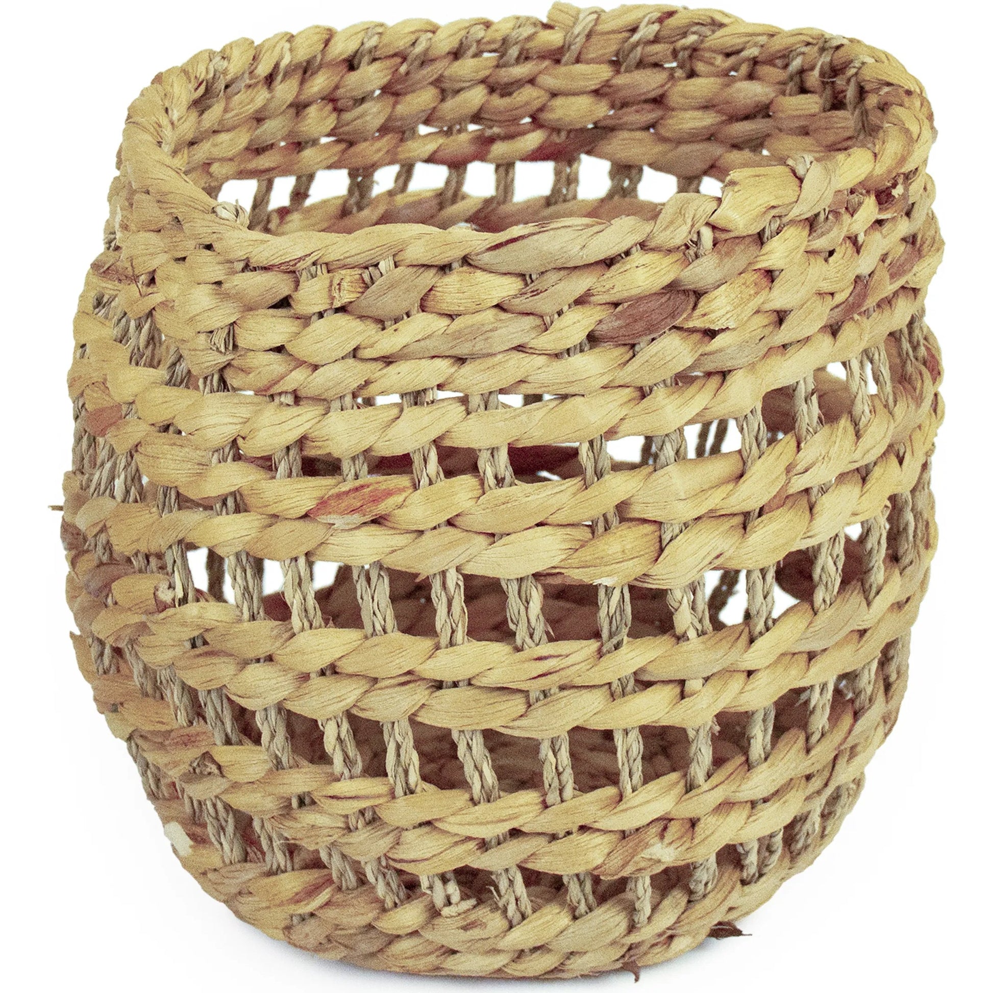 Woven Basket by Zentique in brown. Made from unique in a unique style.