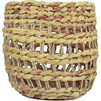 Woven Basket by Zentique in brown. Made from unique in a unique style.