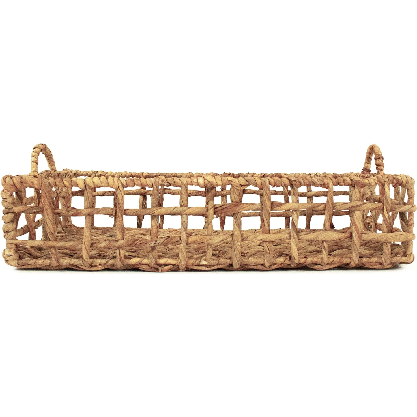 000 SI-2449023 | Additional Silo | Woven Tray by Zentique in brown. Made from metal in a rustic style.