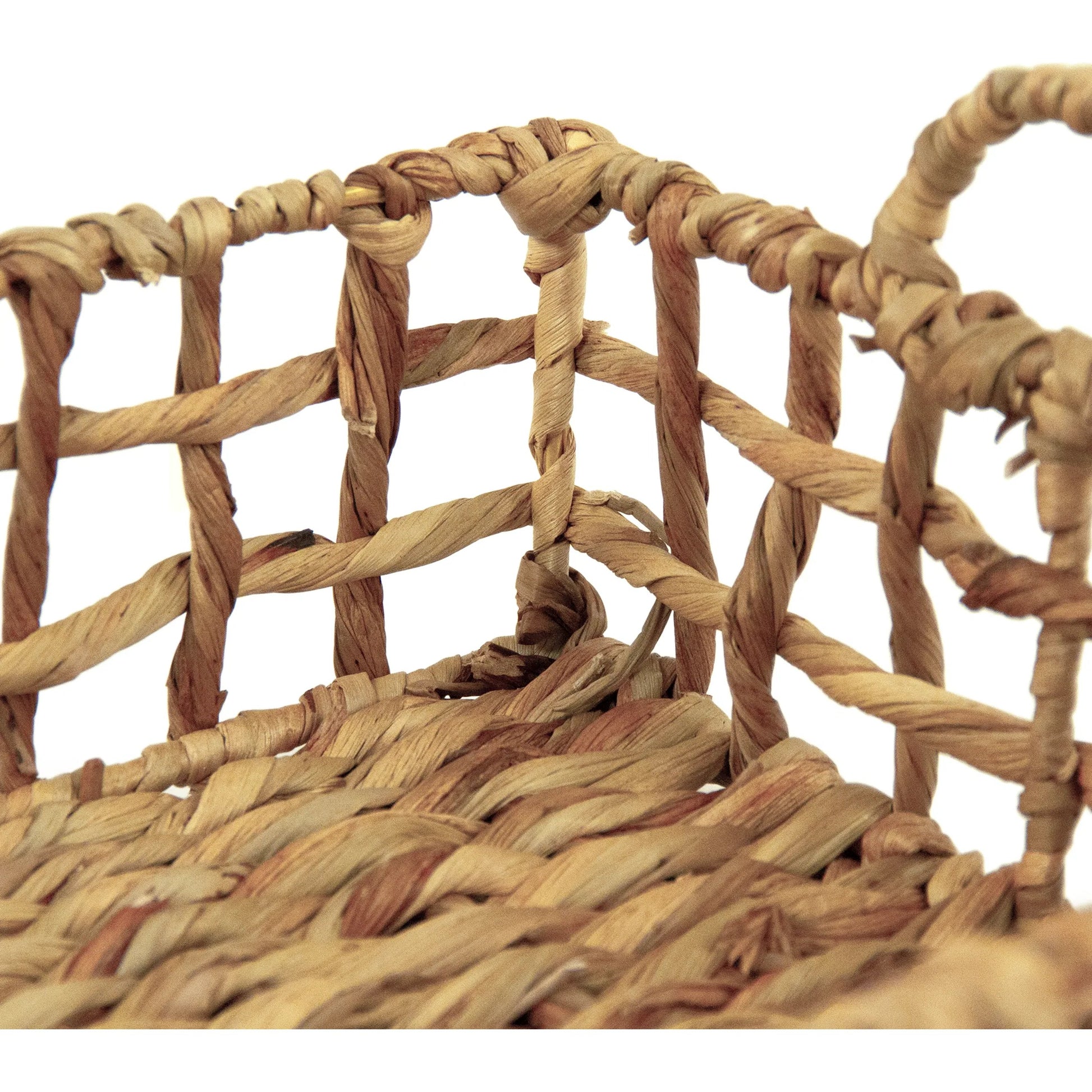 Woven Tray by Zentique in brown. Made from metal in a rustic style.