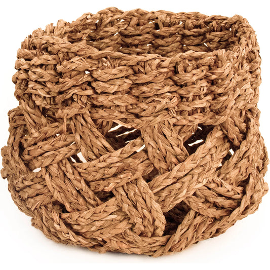 Woven Basket by Zentique in dark brown. Made from seagrass in a unique style.