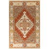 Rust, Wheat, Brown, Mauve, Seafoam, Navy / 2' x 3'