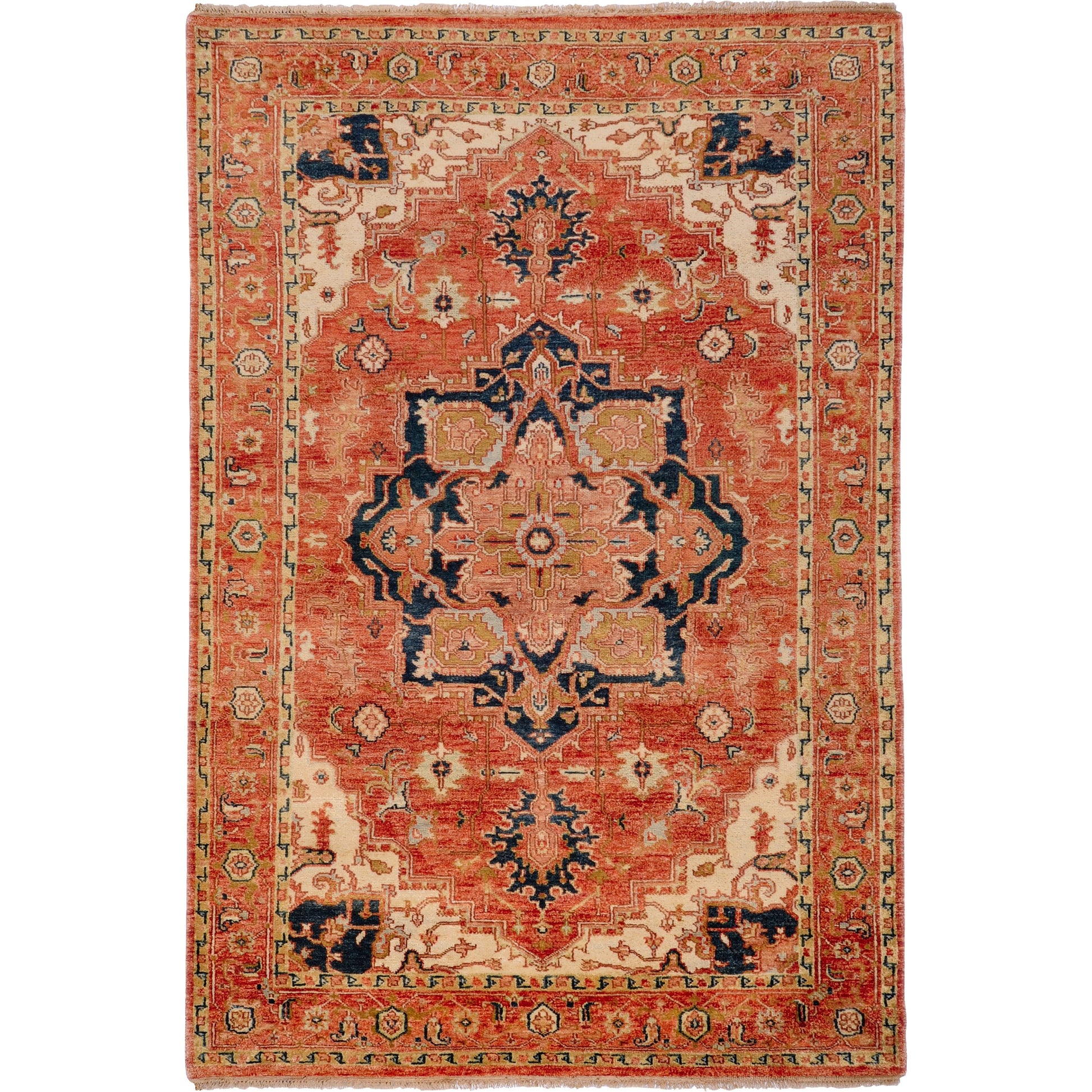 Zeus Rug - 1667 by Surya in rust, light beige, mauve, olive, ink blue, lavender. Made from 100% wool in a unique style.