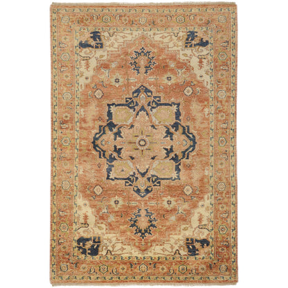 Zeus Rug - 1667 by Surya in rust, light beige, mauve, olive, ink blue, lavender. Made from 100% wool in a unique style.