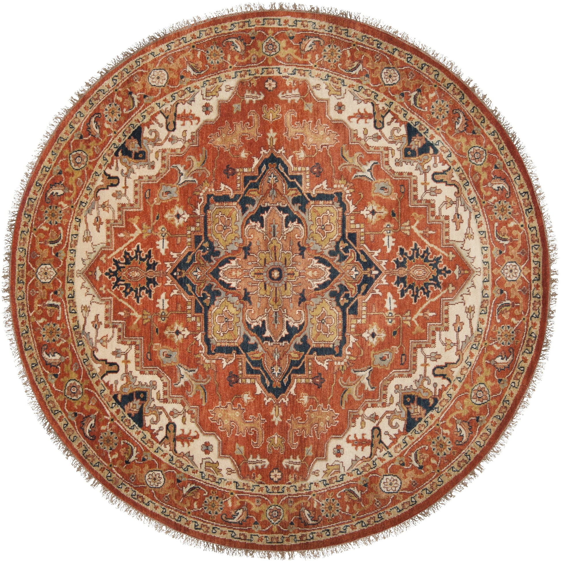 Zeus Rug - 1667 by Surya in rust, light beige, mauve, olive, ink blue, lavender. Made from 100% wool in a unique style.