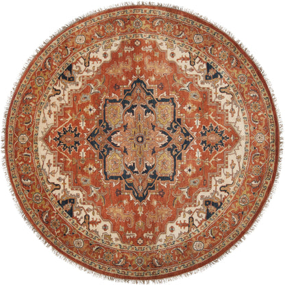 Zeus Rug - 1667 by Surya in rust, light beige, mauve, olive, ink blue, lavender. Made from 100% wool in a unique style.