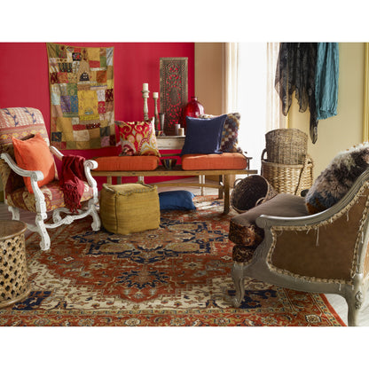 Zeus Rug - 1667 by Surya in rust, light beige, mauve, olive, ink blue, lavender. Made from 100% wool in a unique style.