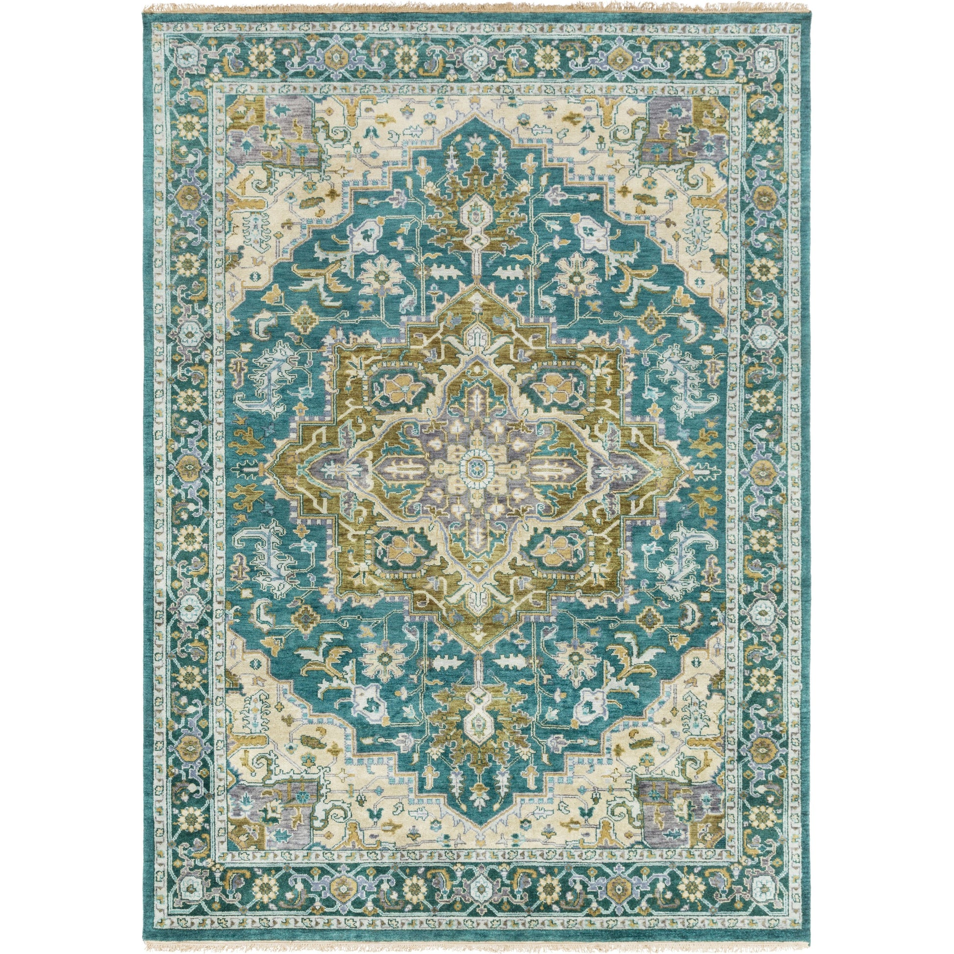 Zeus Rug - 1667 by Surya in rust, light beige, mauve, olive, ink blue, lavender. Made from 100% wool in a unique style.