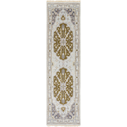 Zeus ZEU-7810 Rug by Surya in slate, navy, olive, mauve, ivory, tan. Made from 100% wool in a unique style.