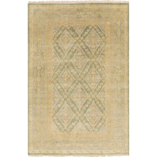 Zeus Rug - 12623 by Surya in sage, denim, beige, light brown. Made from 100% wool in a unique style.