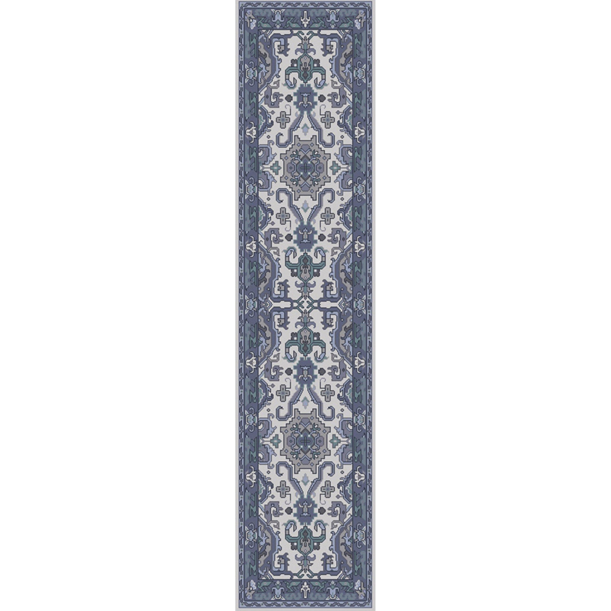 Zeus Rug - 15305 by Surya in denim, light sage, charcoal, ink blue, oatmeal. Made from unique in a unique style.